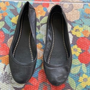 Frye Black Flats Size 10